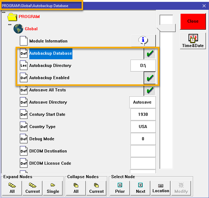 Database Autobackup