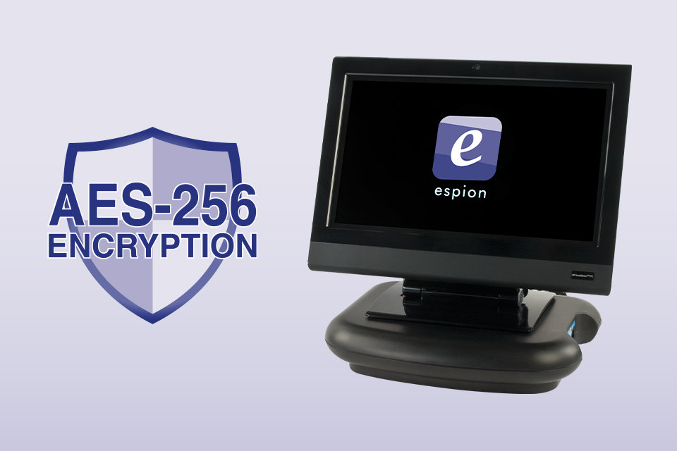 Espion software V7 comes with data encryption