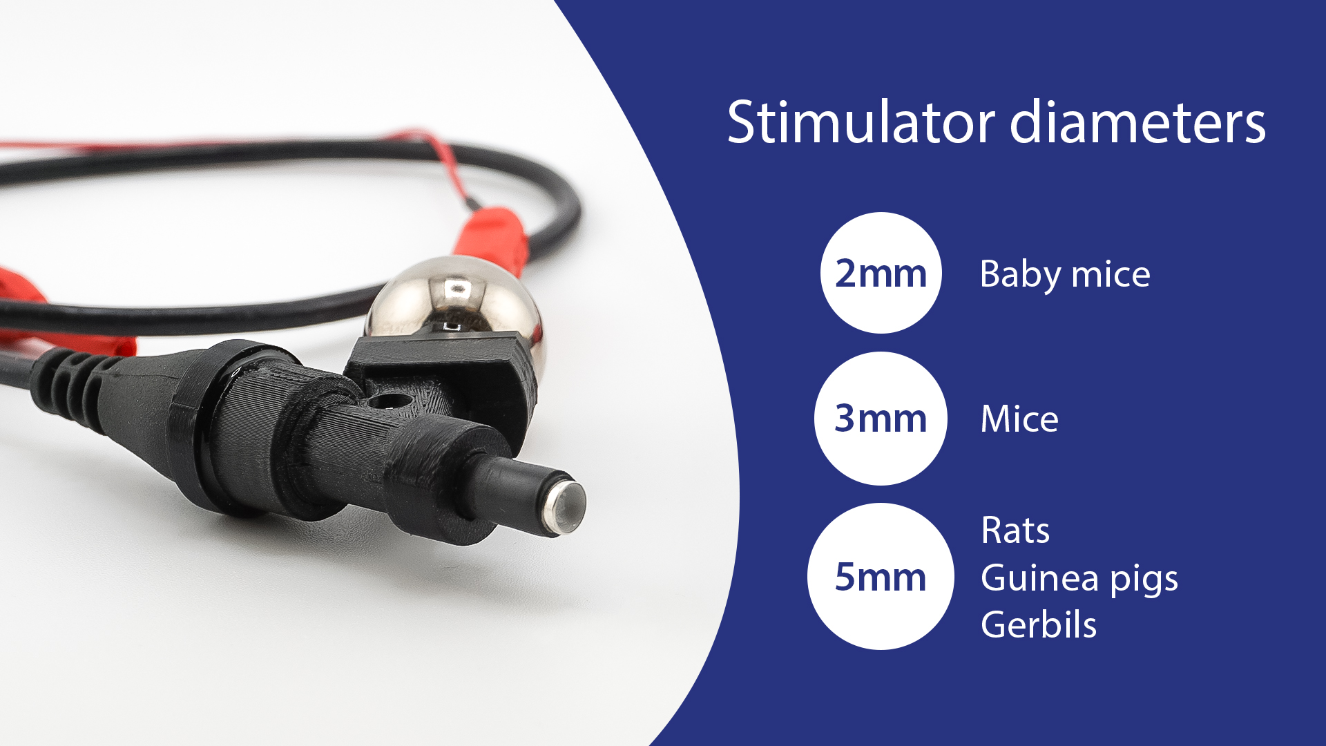 Preclinical slash stimulator and electrodes.