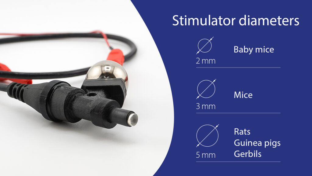 Preclinical slash stimulator and electrodes.